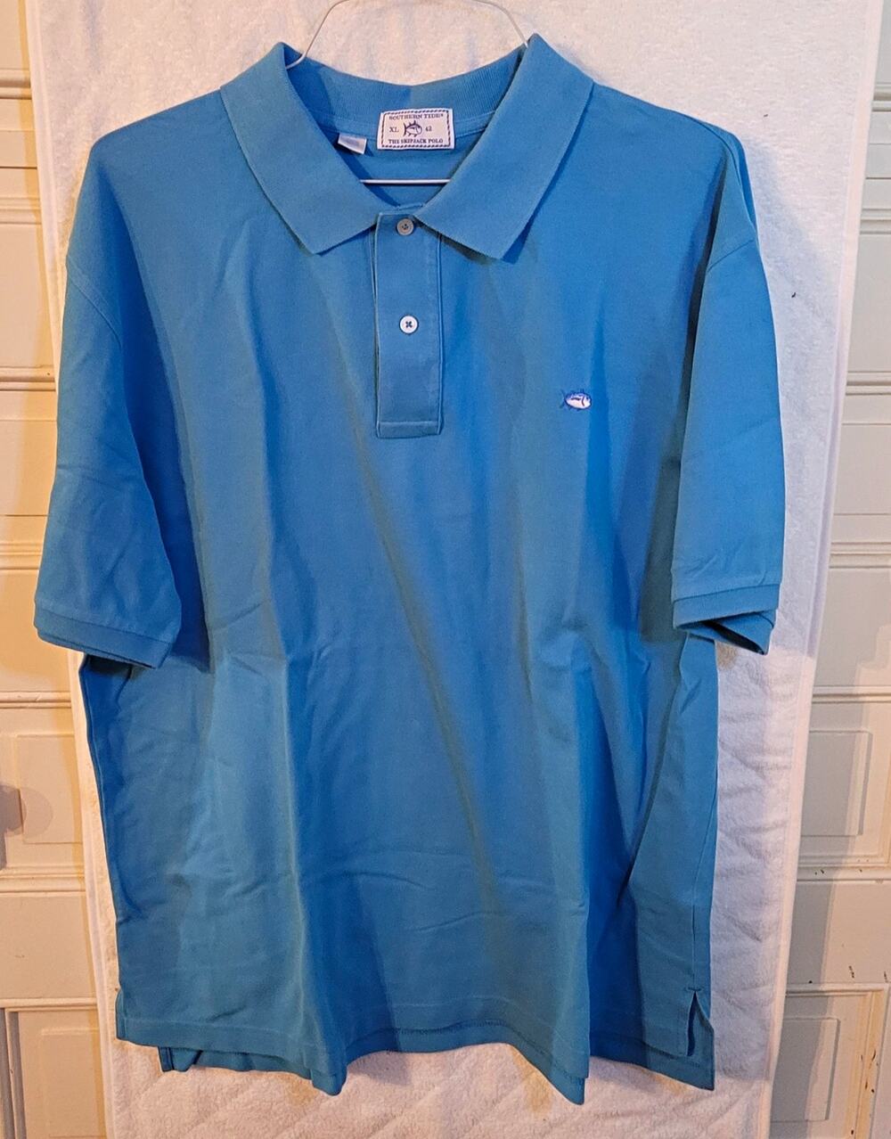 Southern Tide The Skipjack Men’s XL Blue Short Sleeve Polo Cotton Stretch Golf